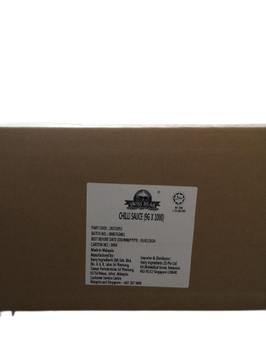 [W04] W Chilli Sauce (Sachet pkt) 辣椒酱（小包装） BOX/箱